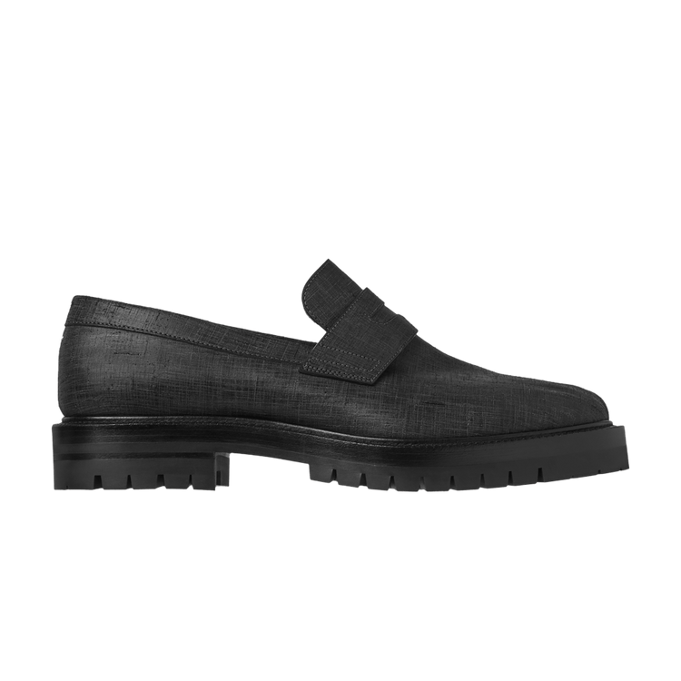 

Кроссовки Maison Margiela Tabi County Loafer 'Black Scratched Waxy Leather', черный