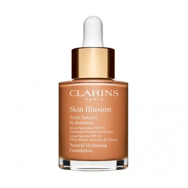 

Жидкая основа под макияж с естественным финишем Skin Illusion Teint Naturel Hydratation Clarins, цвет chestnut