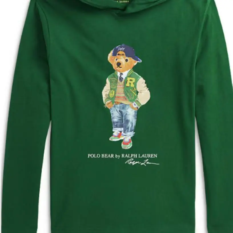 Polo Ralph Lauren Детская зеленая толстовка — фото 4