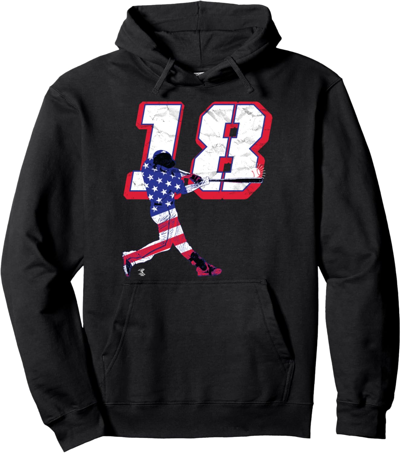 

Худи Diddy Gregorius Flag Silhouette GAMEDAY, черное Ballpark Mvp