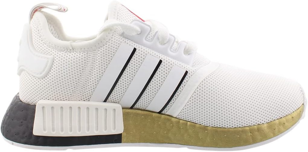 Мужские кроссовки adidas Originals NMDR1 Legacy, белый/черный/золотой — фото 3