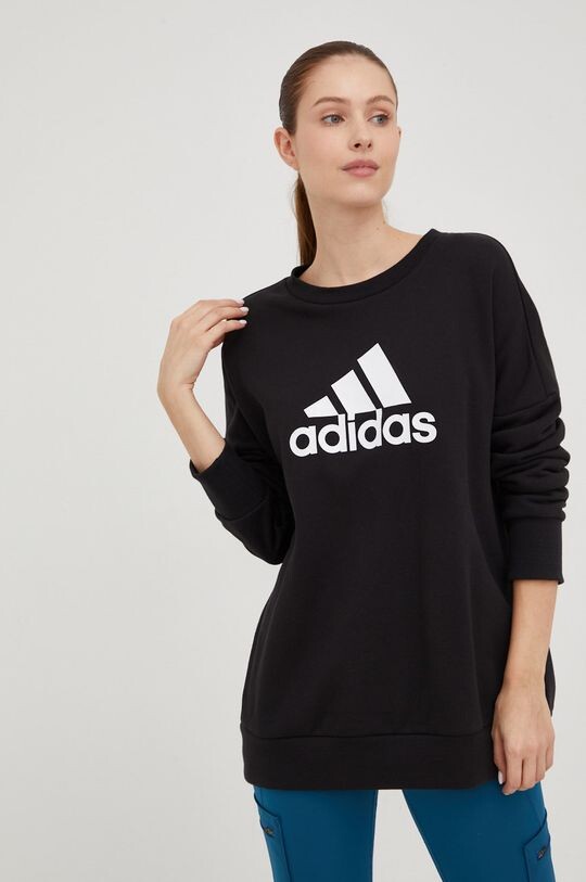 

Толстовка из хлопка adidas, черный