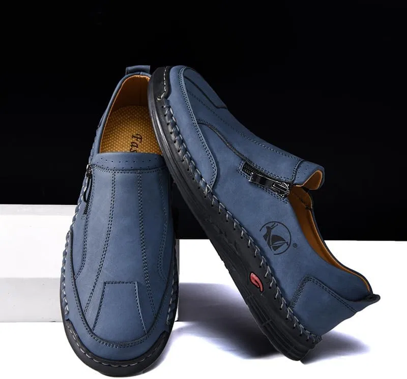 Мокасины кожаные, Loafers & Slip-Ons, синий Clolinde — фото 3
