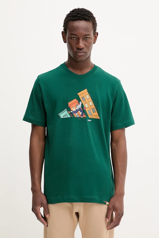 

Футболка хлопковая Doodle Hunt Skate Graphic T-Shirt Adidas, зеленый