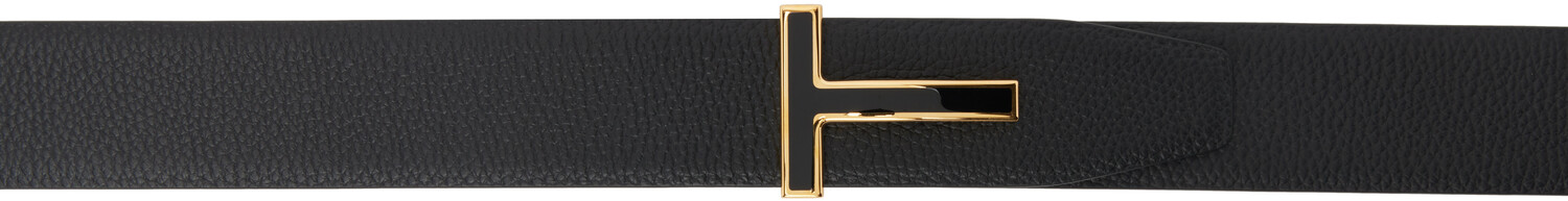 

Ремень с пряжкой из зернистой кожи и пряжкой T TOM FORD