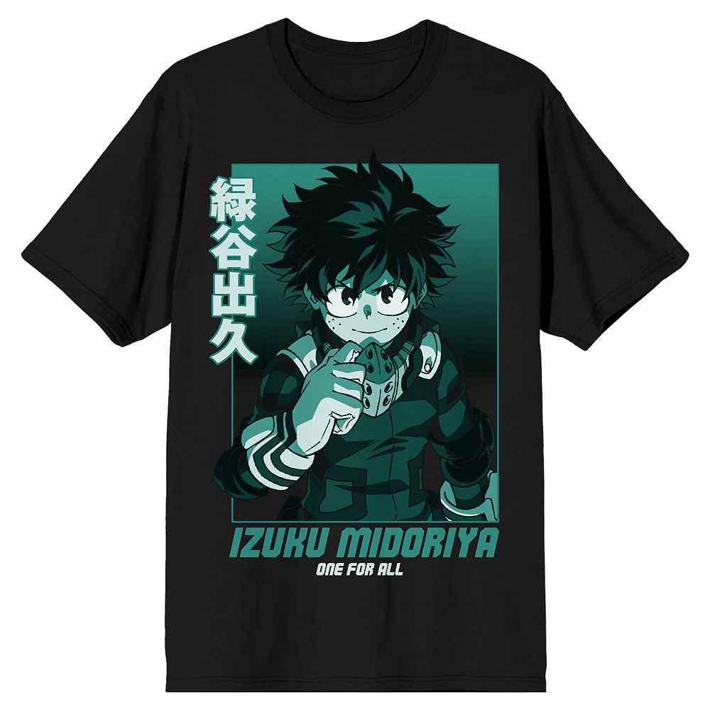 

Мужская футболка My Hero Academia Izuku Licensed Character, черный