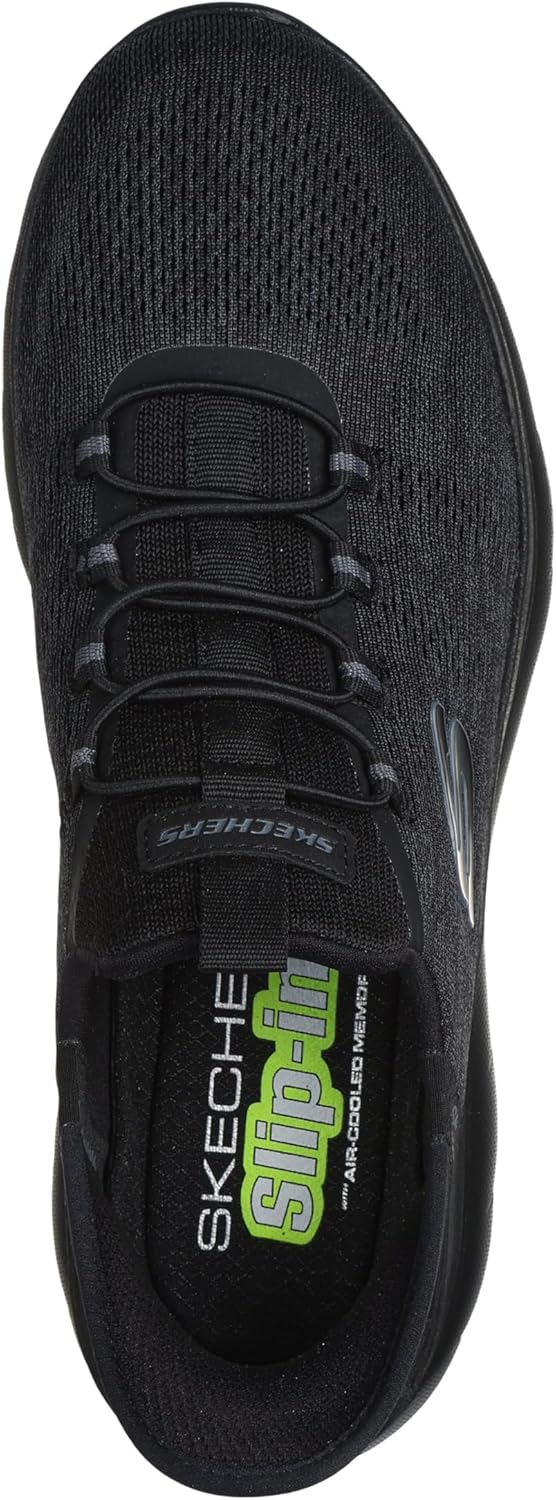 Мужские слипоны Skechers Summits Key Pace без застежек, черный — фото 3