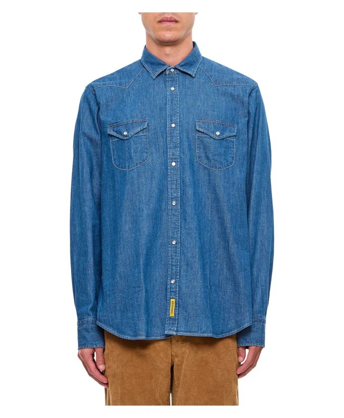 

Техасская джинсовая рубашка B.D Baggies, синий