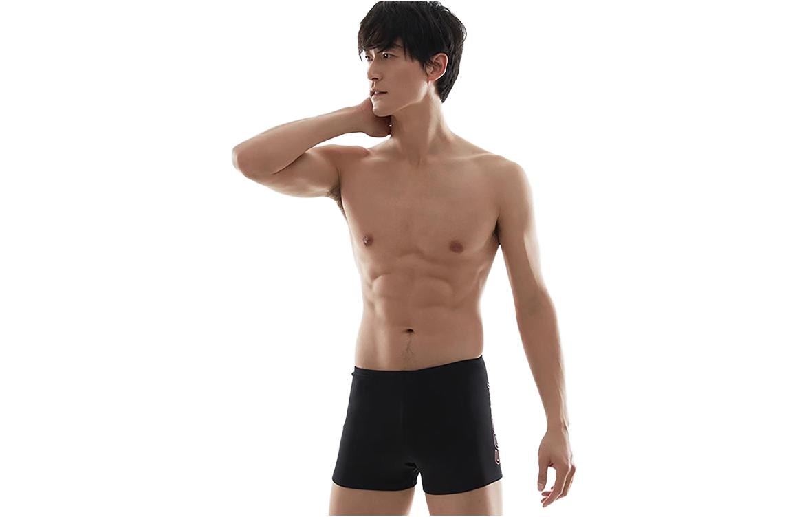 

Speedo Плавательные шорты мужские, черно-красные