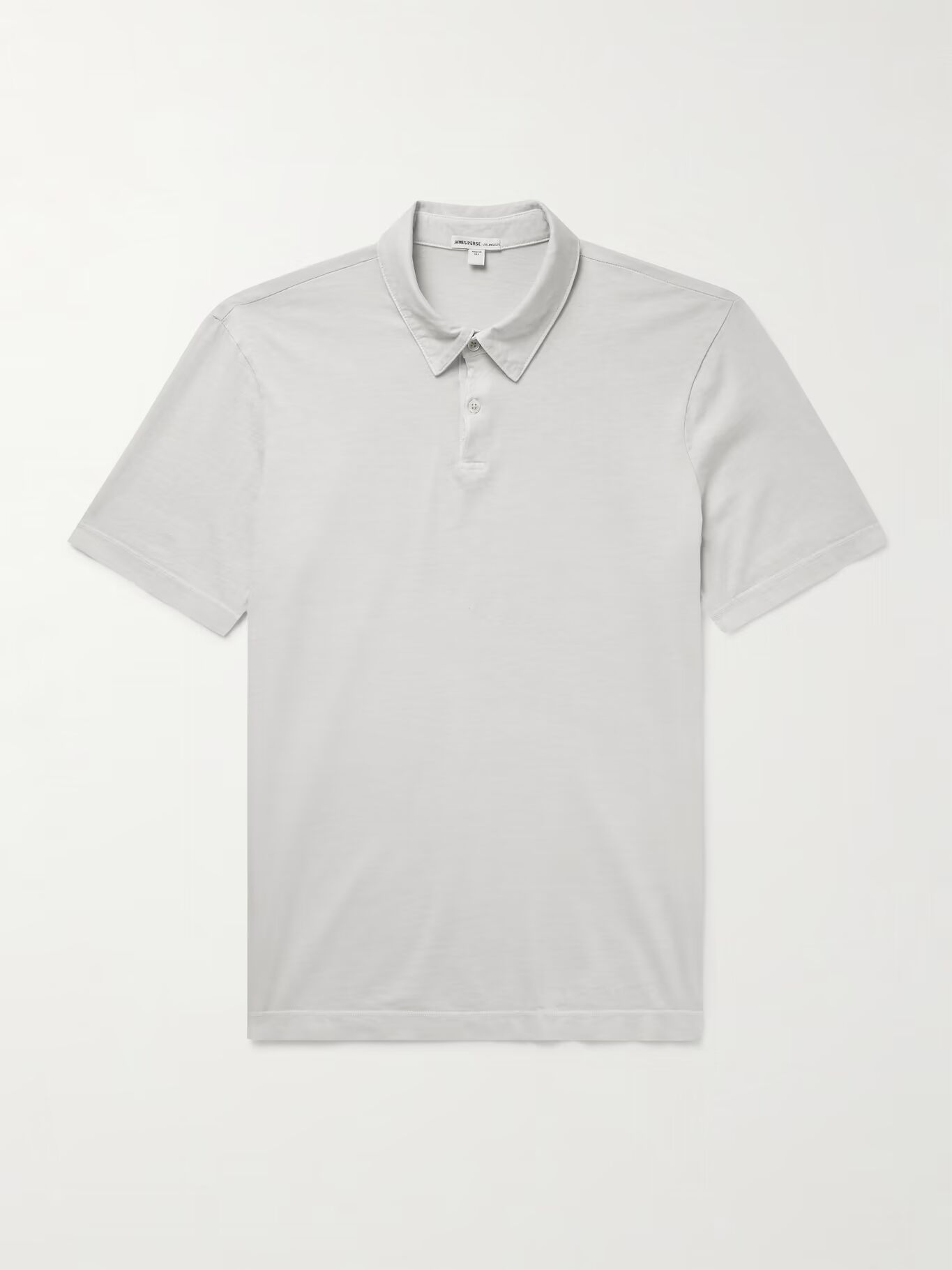 

Рубашка-поло Slim-Fit из хлопкового джерси JAMES PERSE, серый