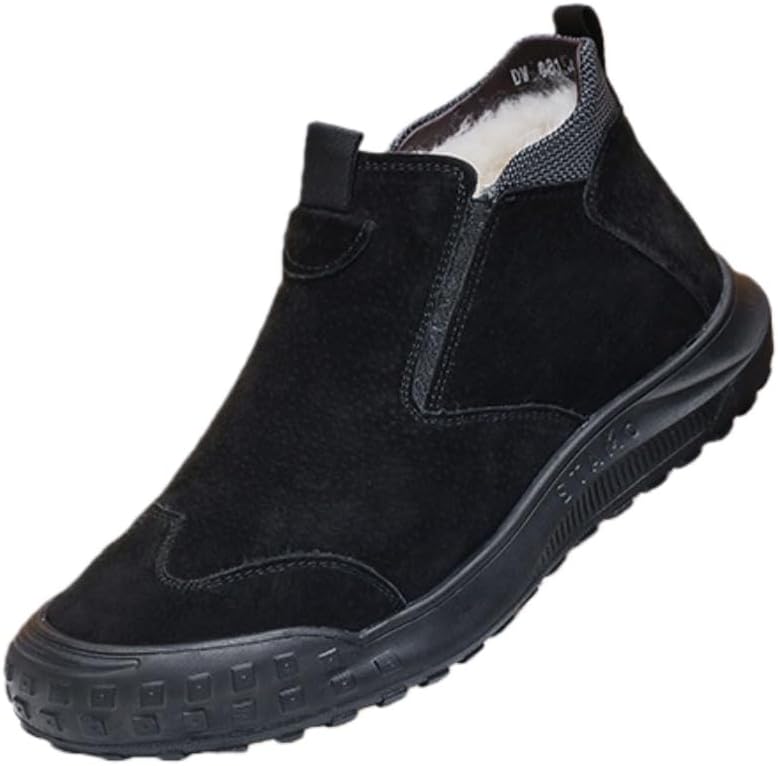 

Зимние ботинки FmShi с толстой подкладкой, обеспечивающие тепло и комфорт. Они устойчивы к скольжению и долговечны, подходят для активного отдыха на улице, ежедневного использования и поездок на работу, черный