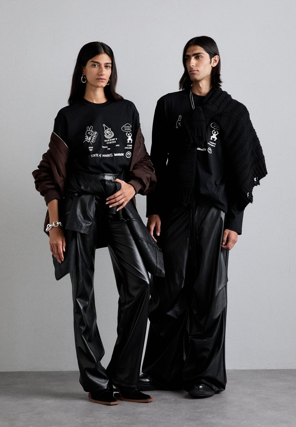 

Топ с длинными рукавами UNISEX Barrow, черный