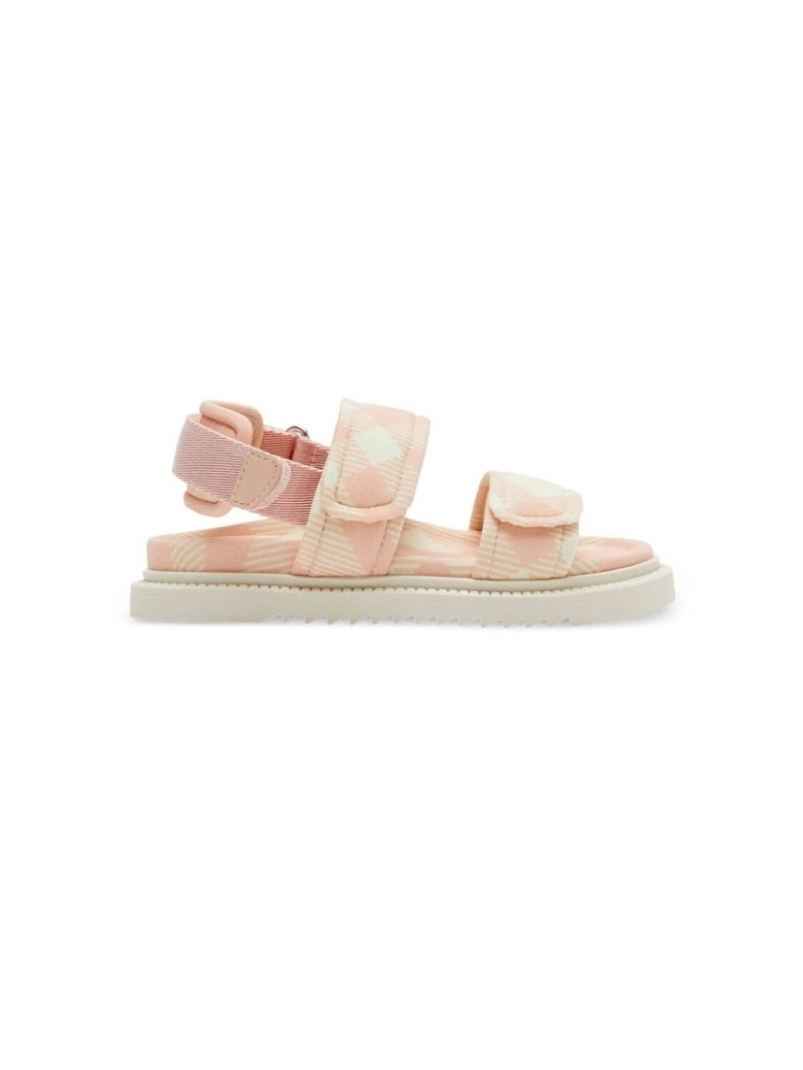 

Burberry Kids клетчатые сандалии Jamie на липучках, розовый