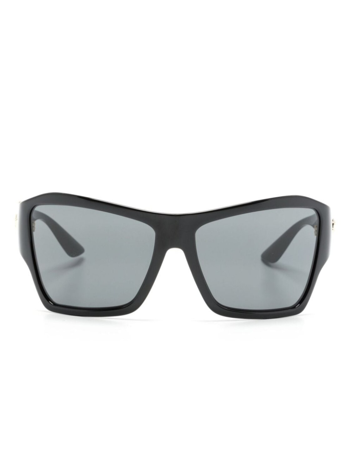 

Versace Eyewear солнцезащитные очки в массивной оправе с логотипом, черный