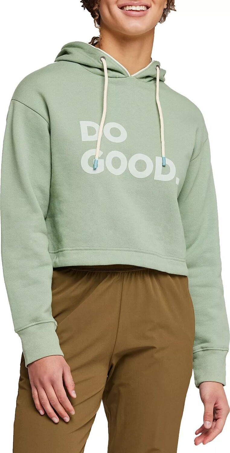 

Женский укороченный свитшот Cotopaxi Do Good Good, серебряный