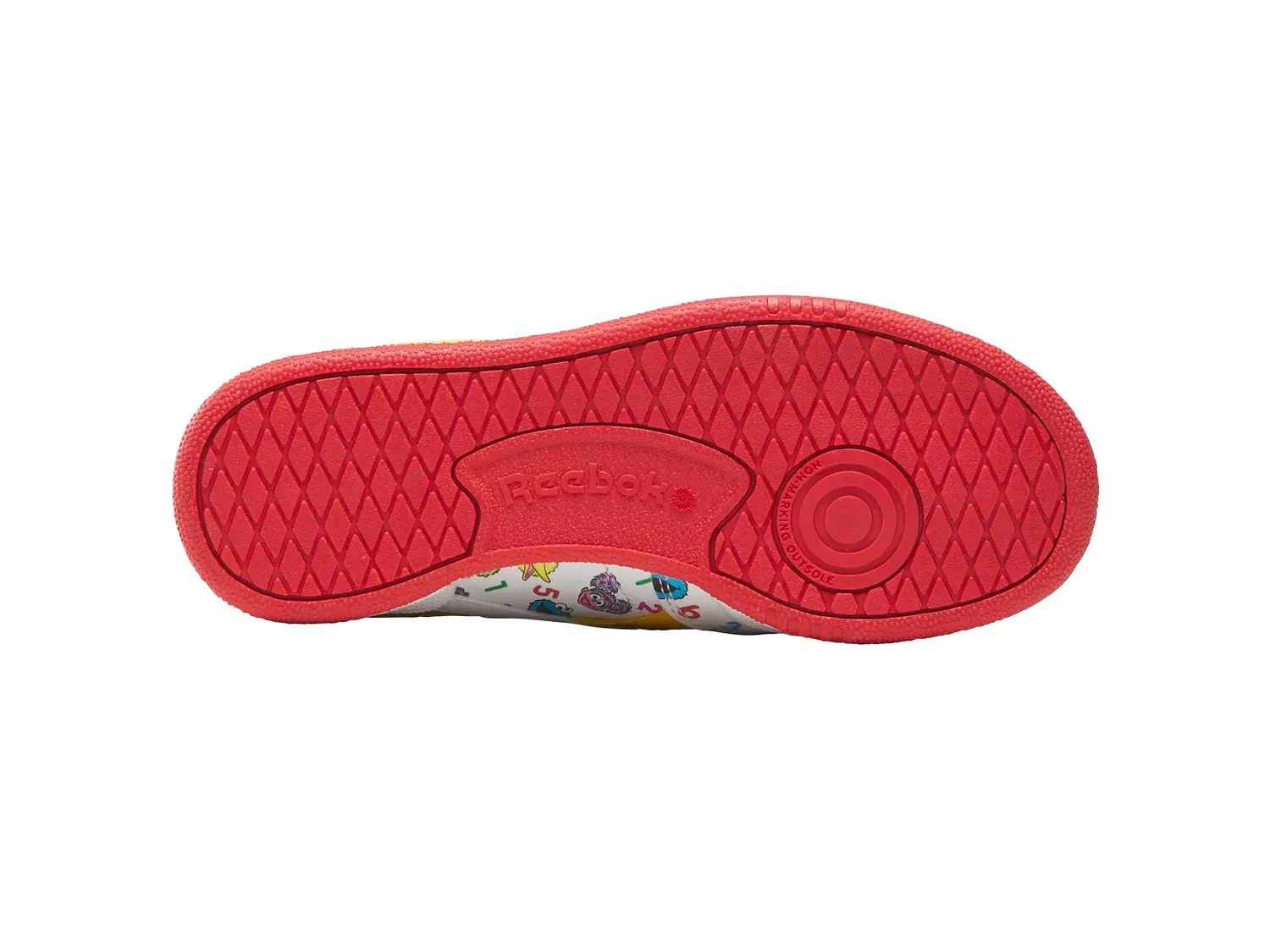 Кроссовки Sesame Street Club C Revenge - детские Reebok, White/Multicolor — фото 4