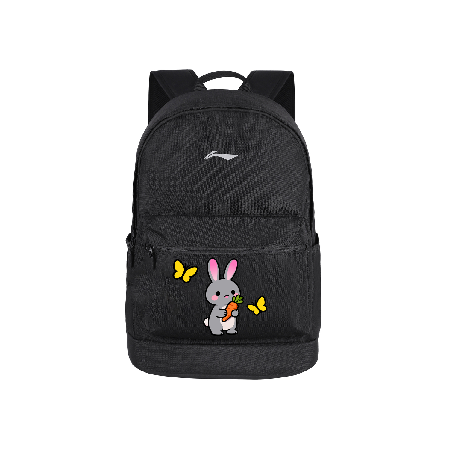 

Спортивный рюкзак из полиэстера унисекс черный LINING, Carrot Bunny