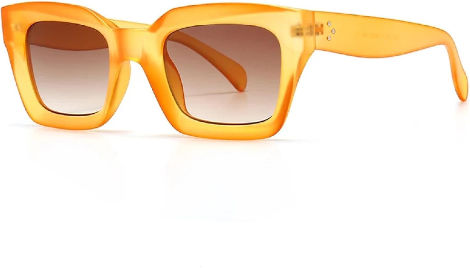 

Солнцезащитные очки с защитой от УФ-излучения UV400 | Уникальная плоская верхняя часть | Для женщин и мужчин, для занятий спортом на открытом воздухе и вождения DSVIGF, Yellow-brown