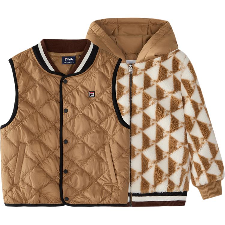 

Утепленные куртки комплект из 2 предметов light taupe для детей 3-7 лет FILA KIDS, Light Taupe-Fbn
