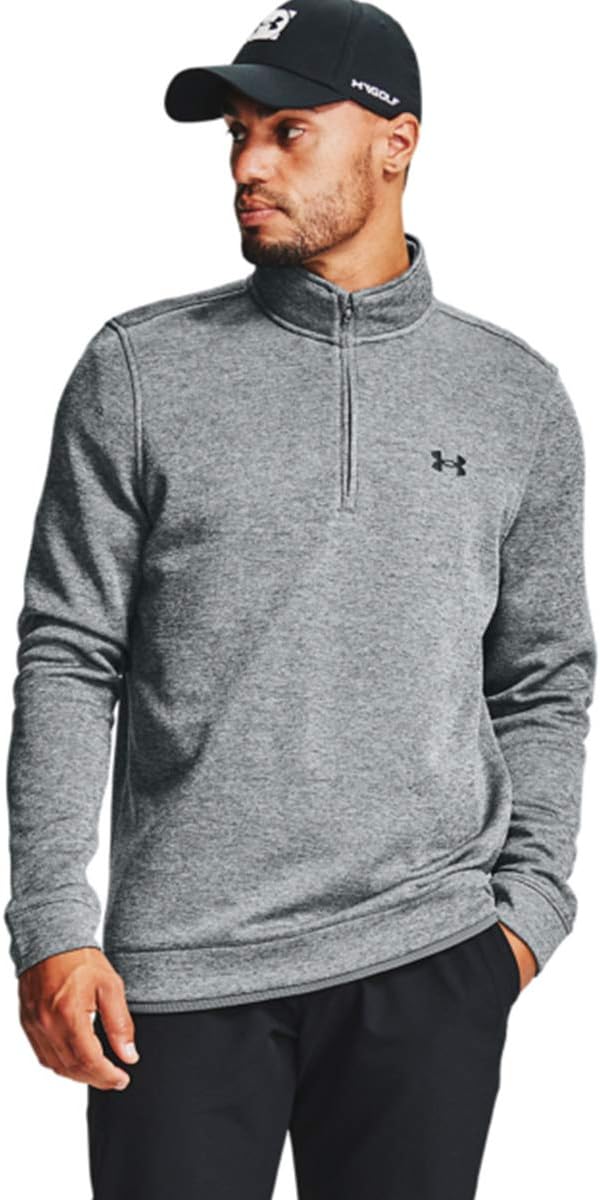 

Толстовка Under Armour Storm с молнией на четверть, Pitch Gray Light Heather (012)/Black