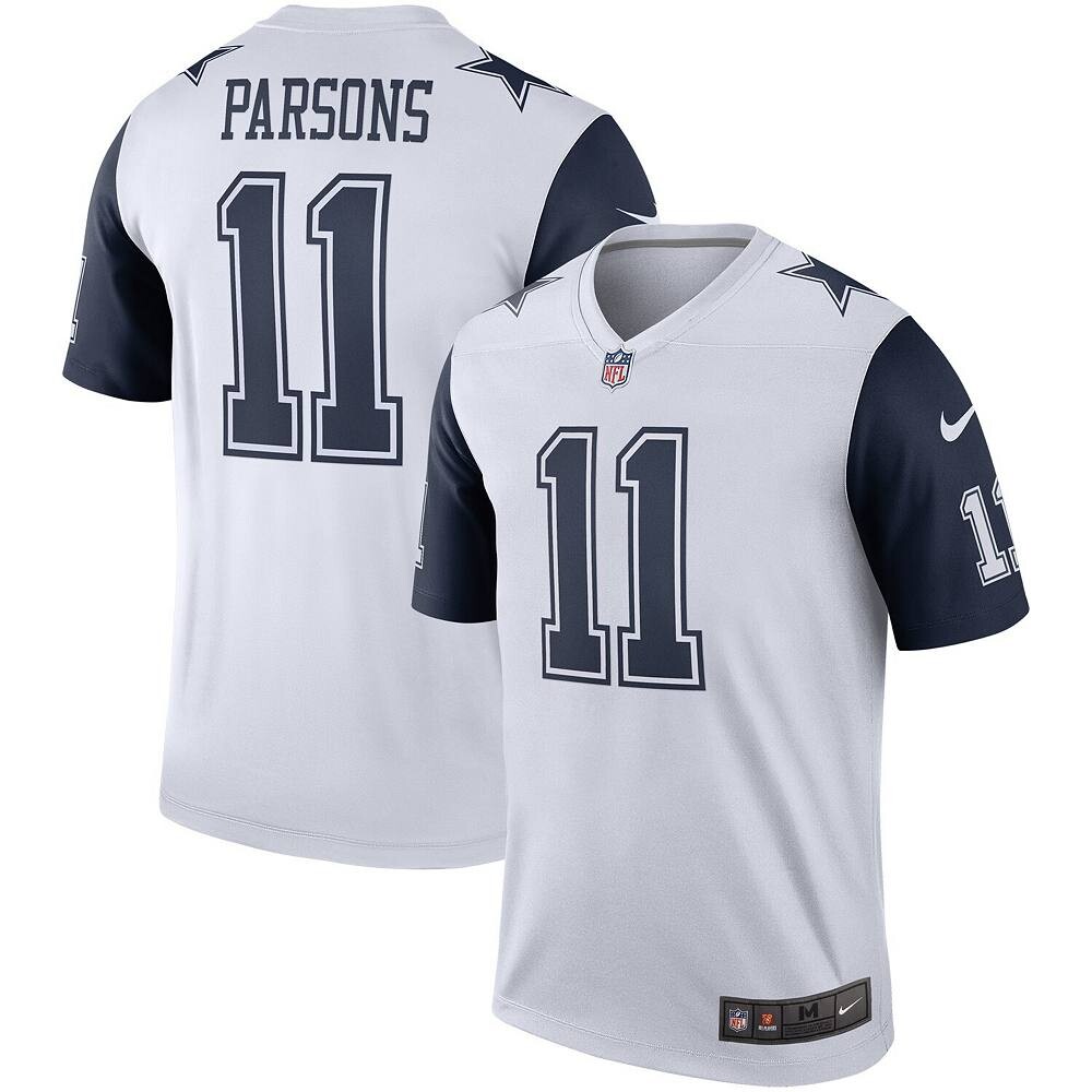 

Мужская белая майка Nike Micah Parsons Dallas Cowboys Alternate Legend, цвет Cow White