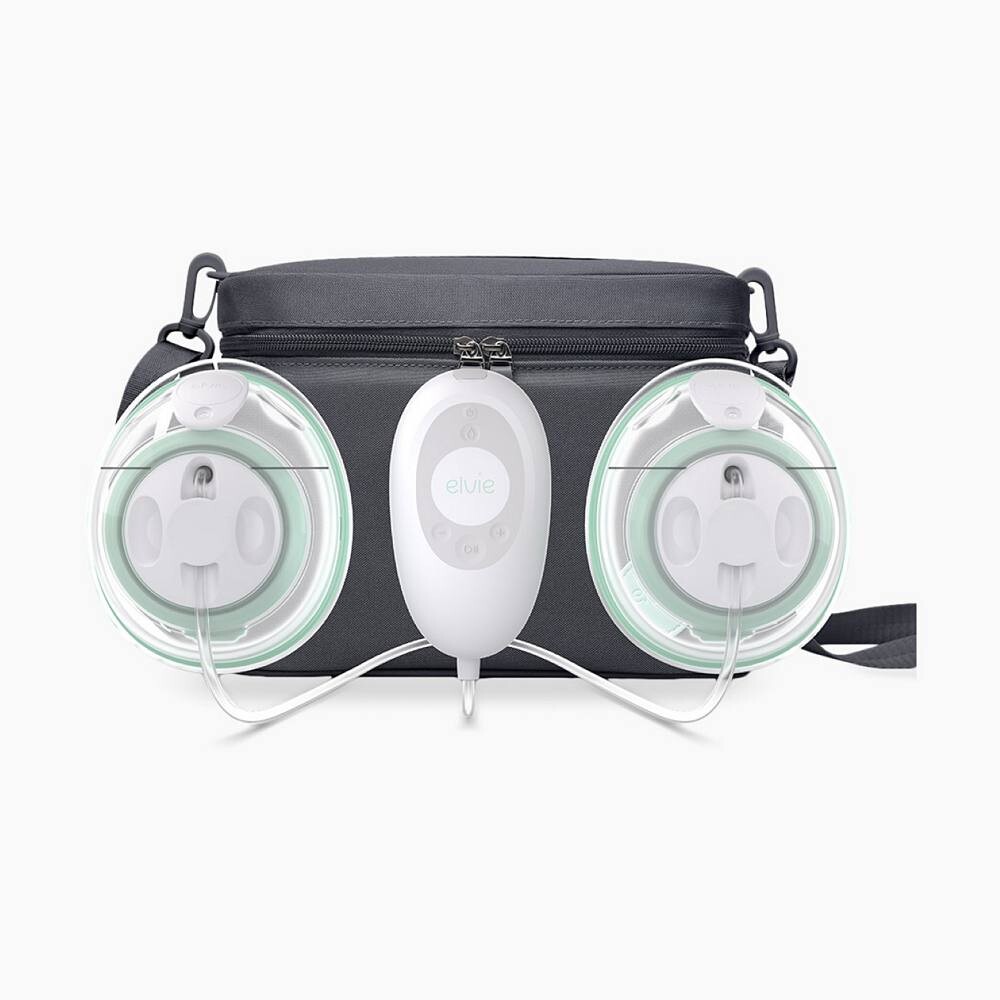 

Молокоотсос Elvie Stride Plus Hands Free с сумкой для переноски ELVIE, белый