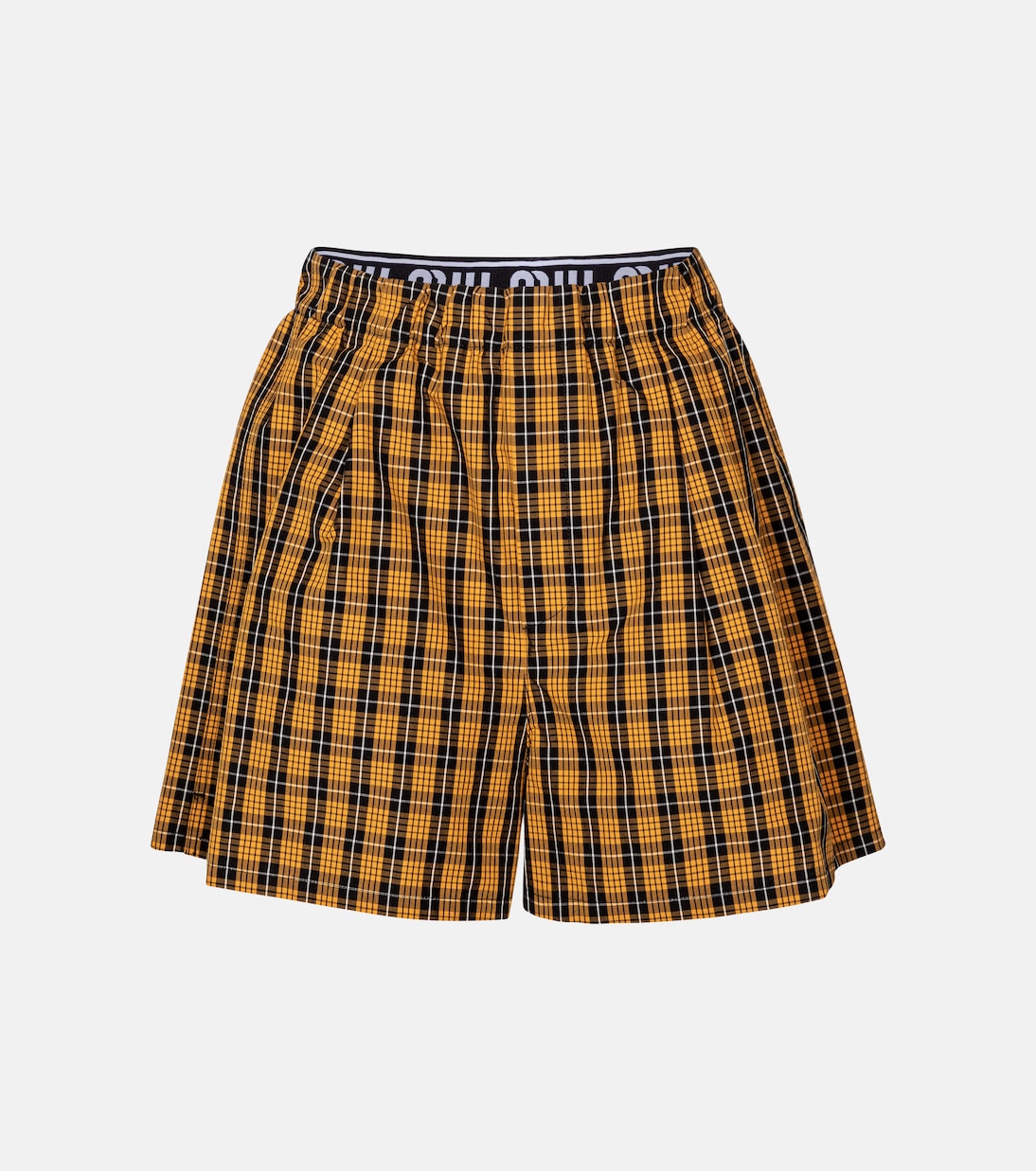 

Шорты из клетчатого хлопка Miu Miu, Mais