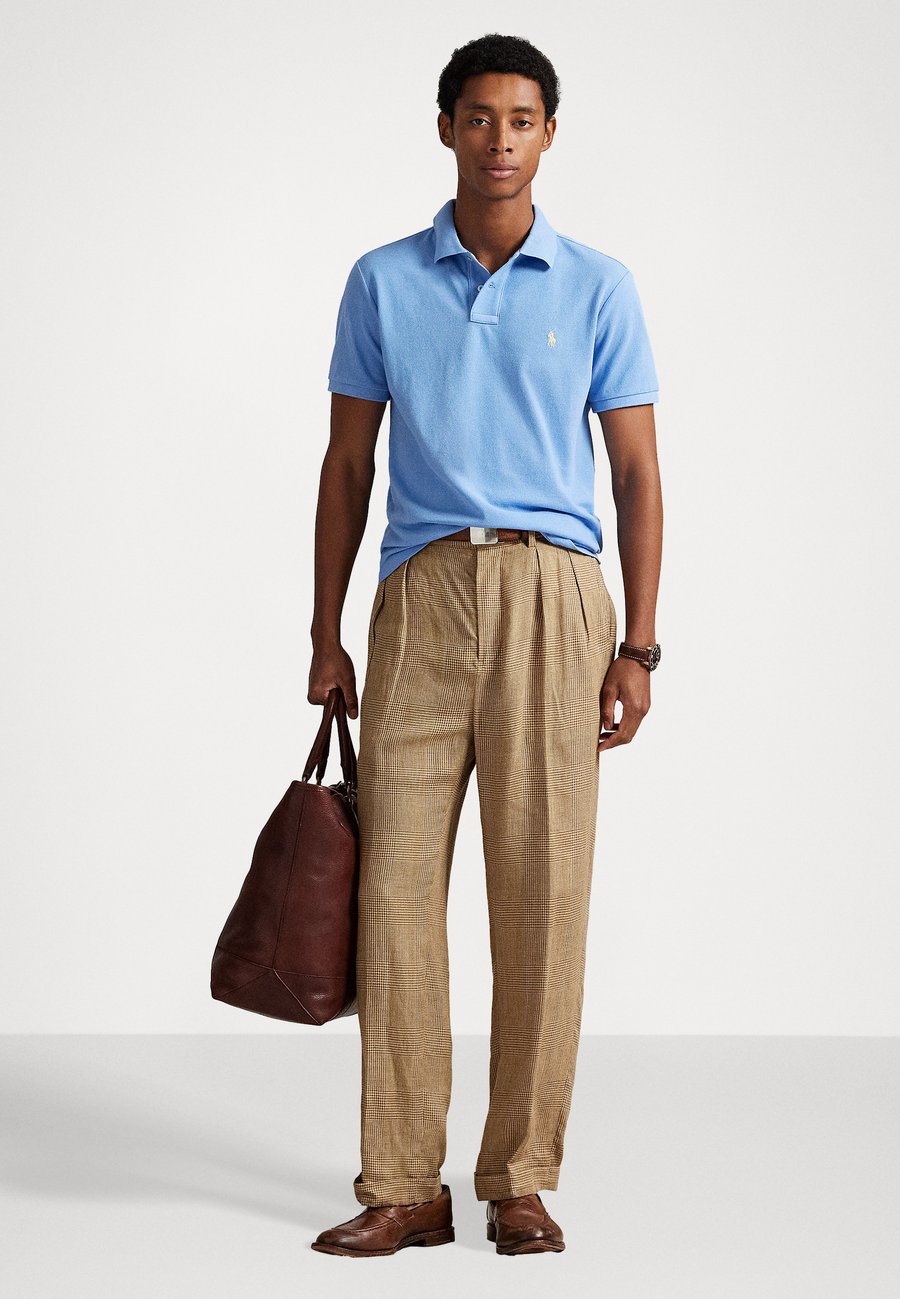 Поло Polo Ralph Lauren THE ICONIC MESH POLO SHIRT, Bristol Blue/Light Blue — фото 2