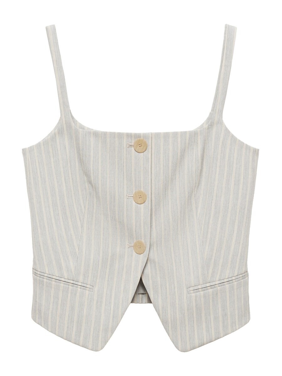 

Классический блейзер MANGO Suit Vest HORTENS, светло-синий