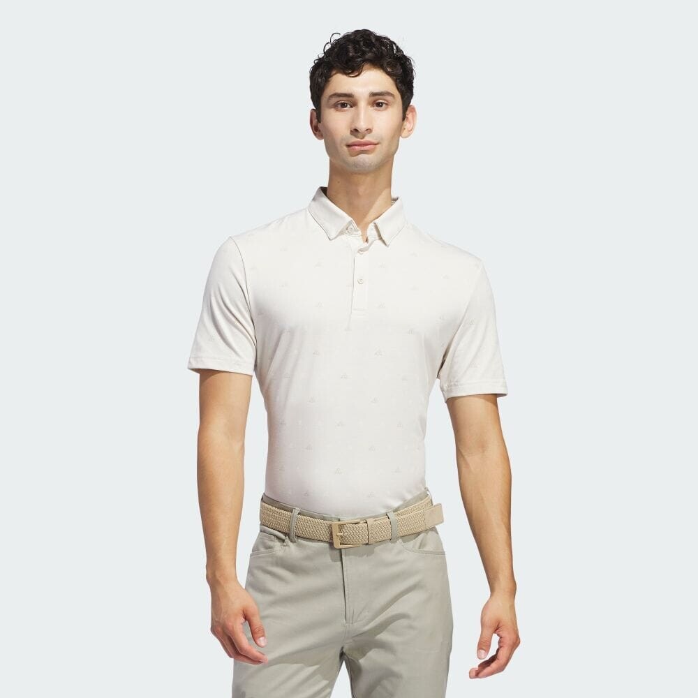 

Поло Adidas GO-TO Monogram Shirt, цвет Alumina