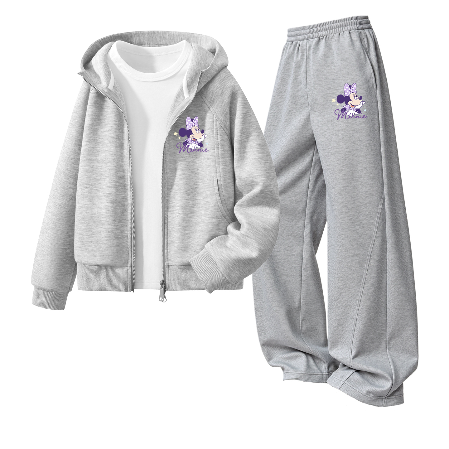 

Детская повседневная спортивная одежда Disney, светло-серый