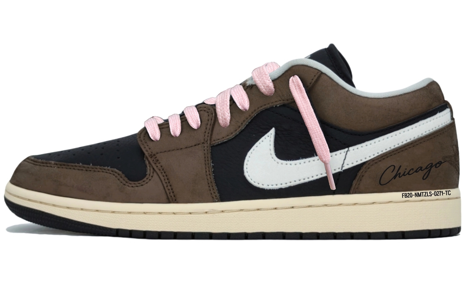 

Air 1 Black Brown устойчивые к истиранию низкие баскетбольные кроссовки в винтажном стиле мужские коричневые Jordan, черный коричневый