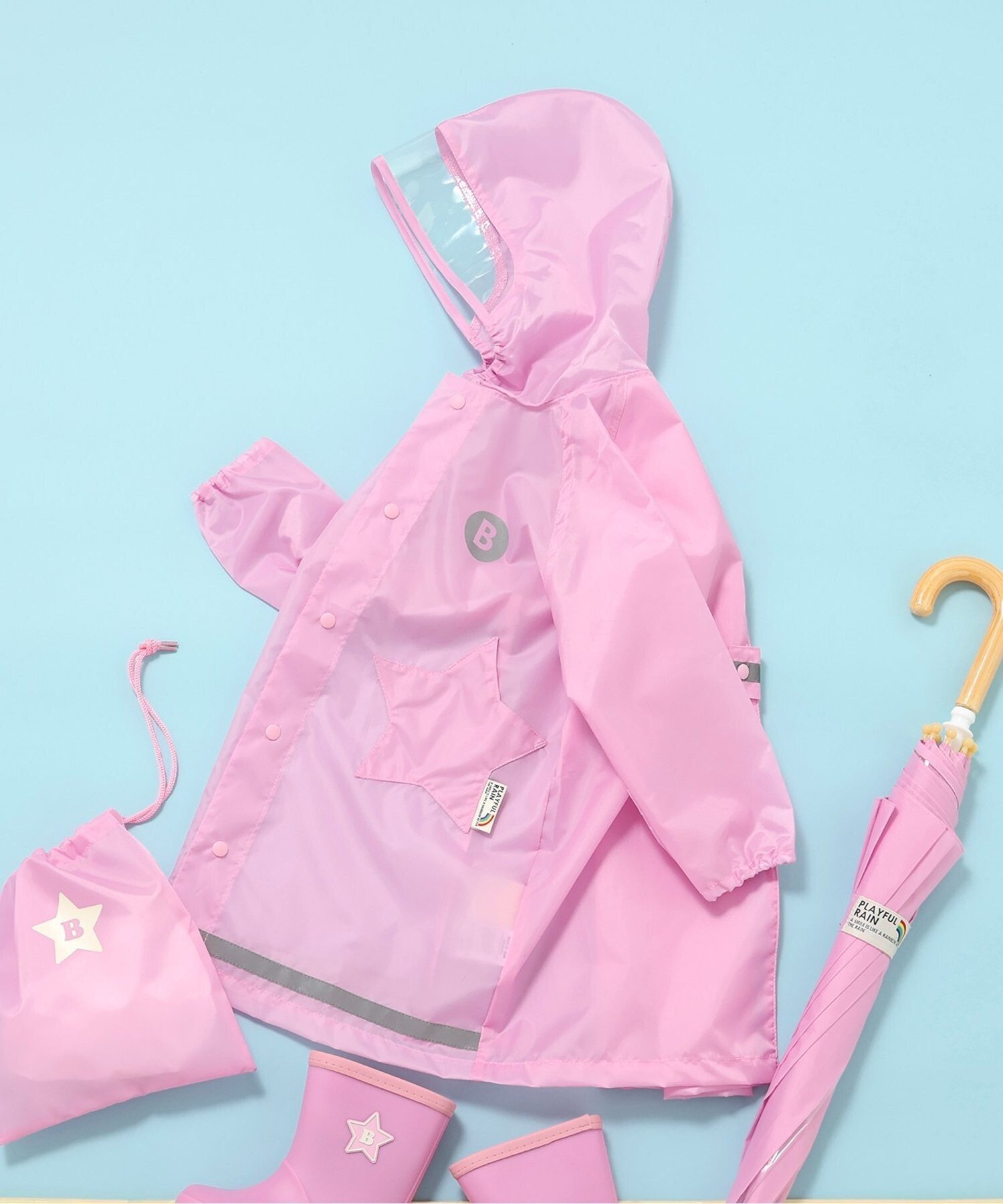 Умный дождевик BREEZE, Pink