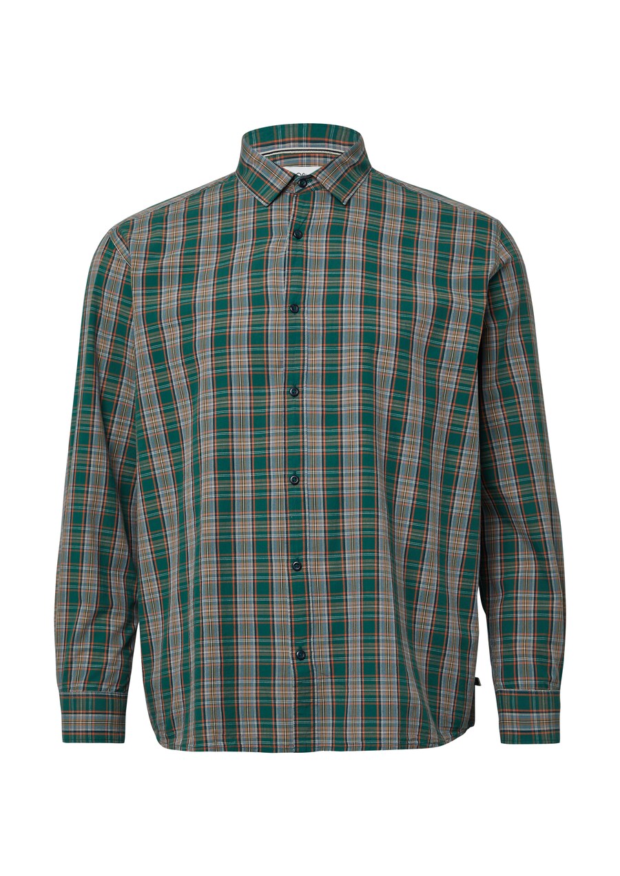 

Рубашка на пуговицах классического кроя s.Oliver, Dark grey/Dark green