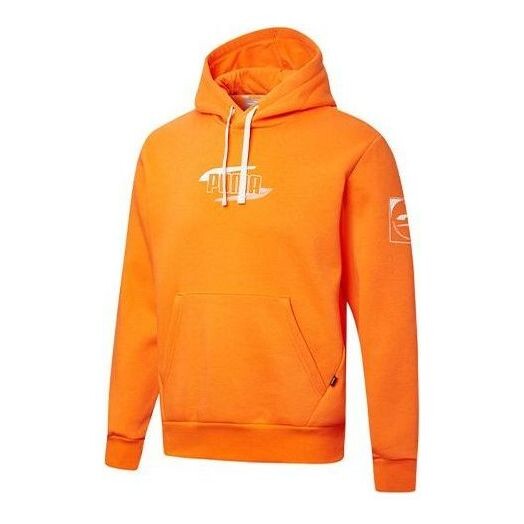 

Толстовка rebel hoodie 'orange white' Puma, оранжевый