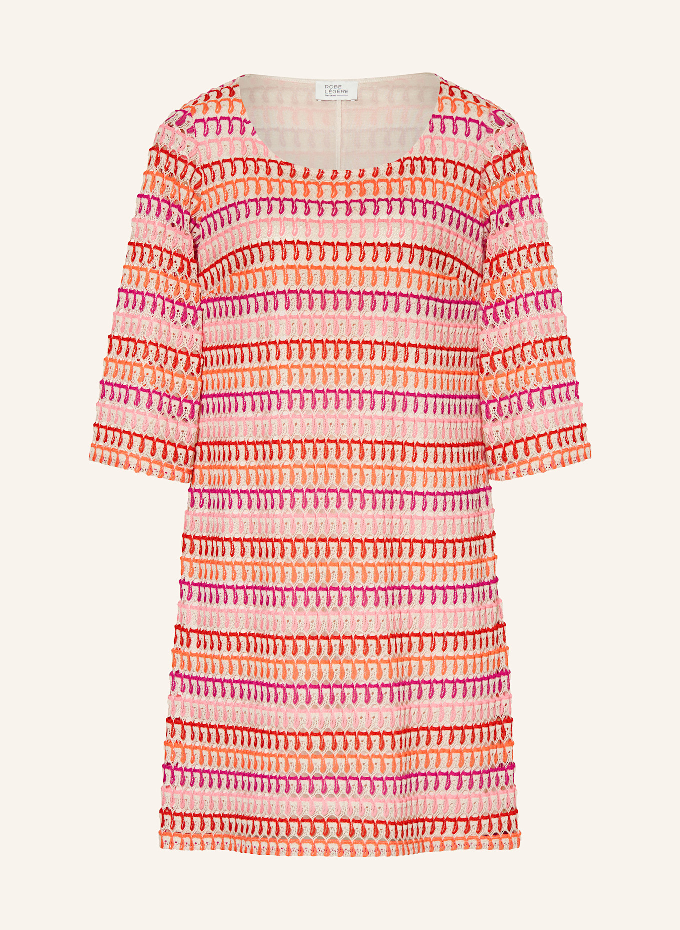 

Трикотажное платье с рукавами 3/4 Robe Légère, мультиколор