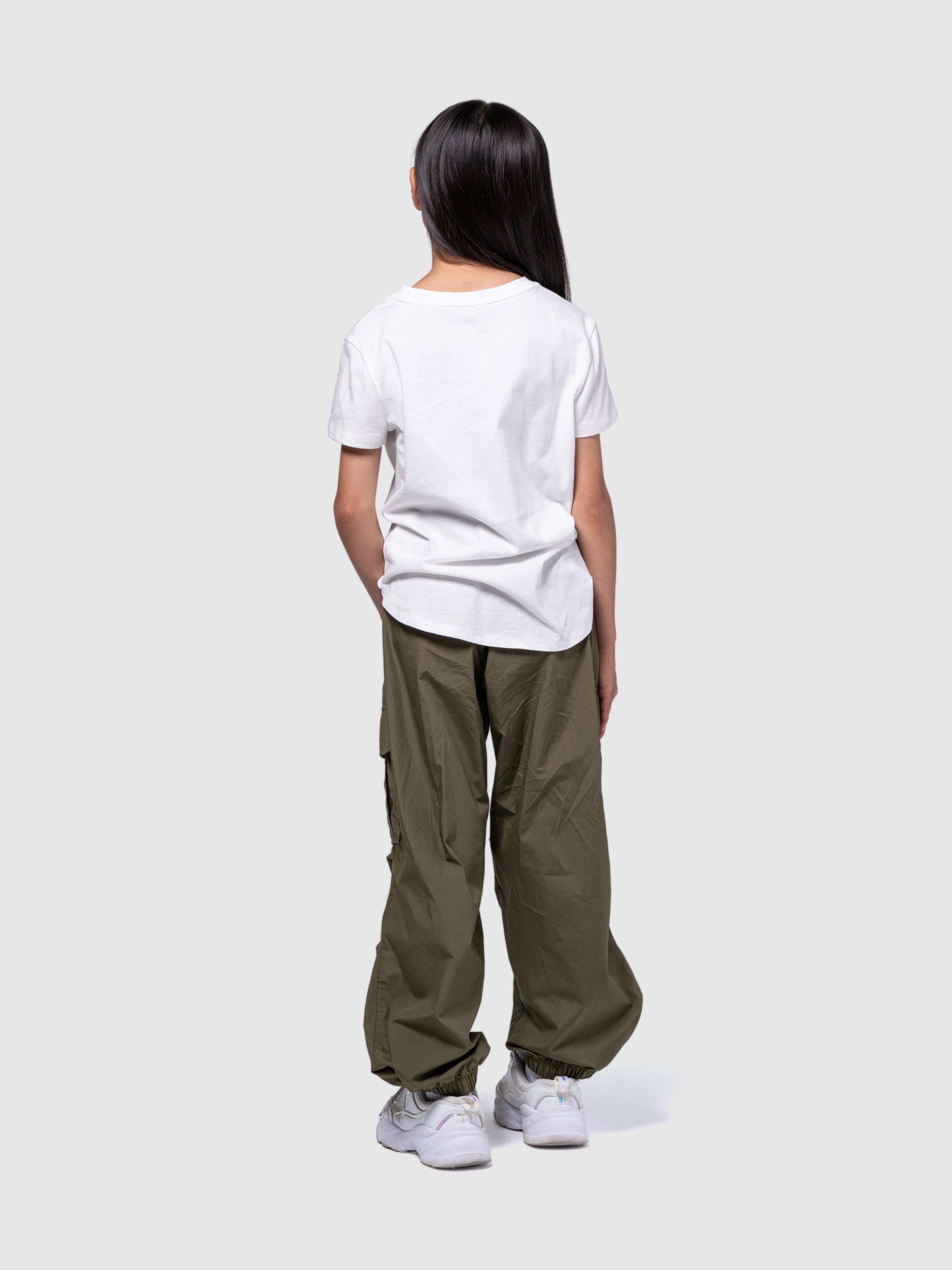 (K) Легкоходные парашютные брюки Easy Cargo (детские) GAP, ARMY_JACKET_GREEN — фото 4
