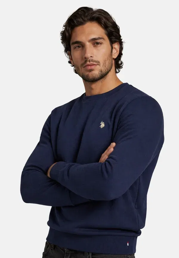 Свитшот Usjaxxon U.S. Polo Assn., темно-синий-бежевый — фото 2