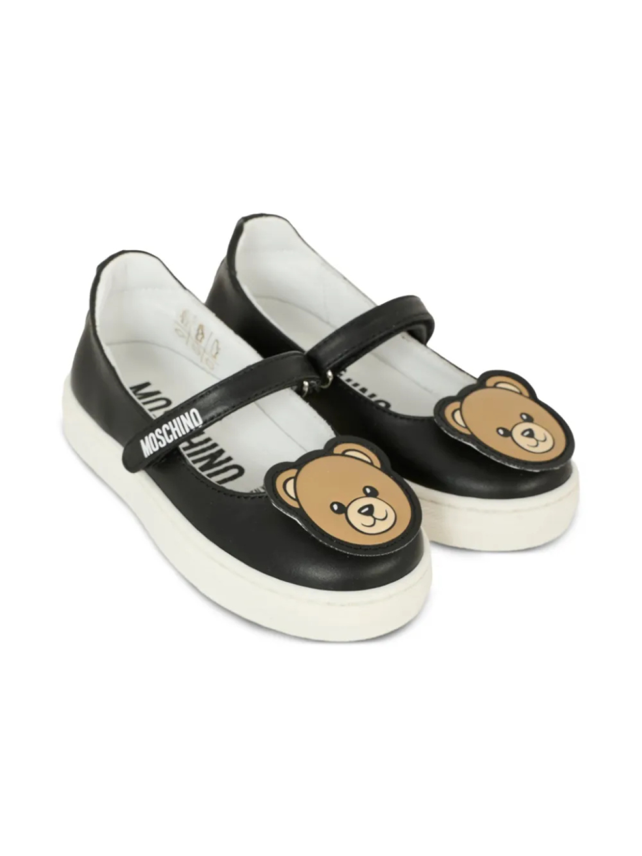 

Кроссовки Moschino Kids с декором в виде плюшевого мишки, черный