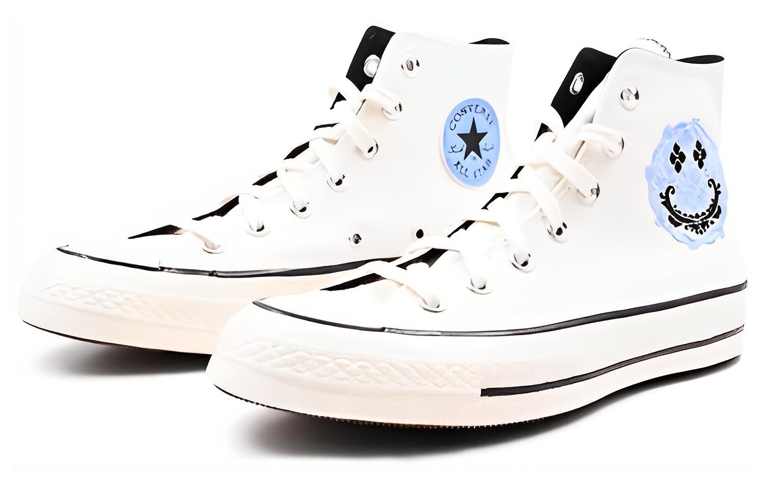 Converse Конверсы парусиновой обуви 1970-х годов унисекс, Черно-белый — фото 3