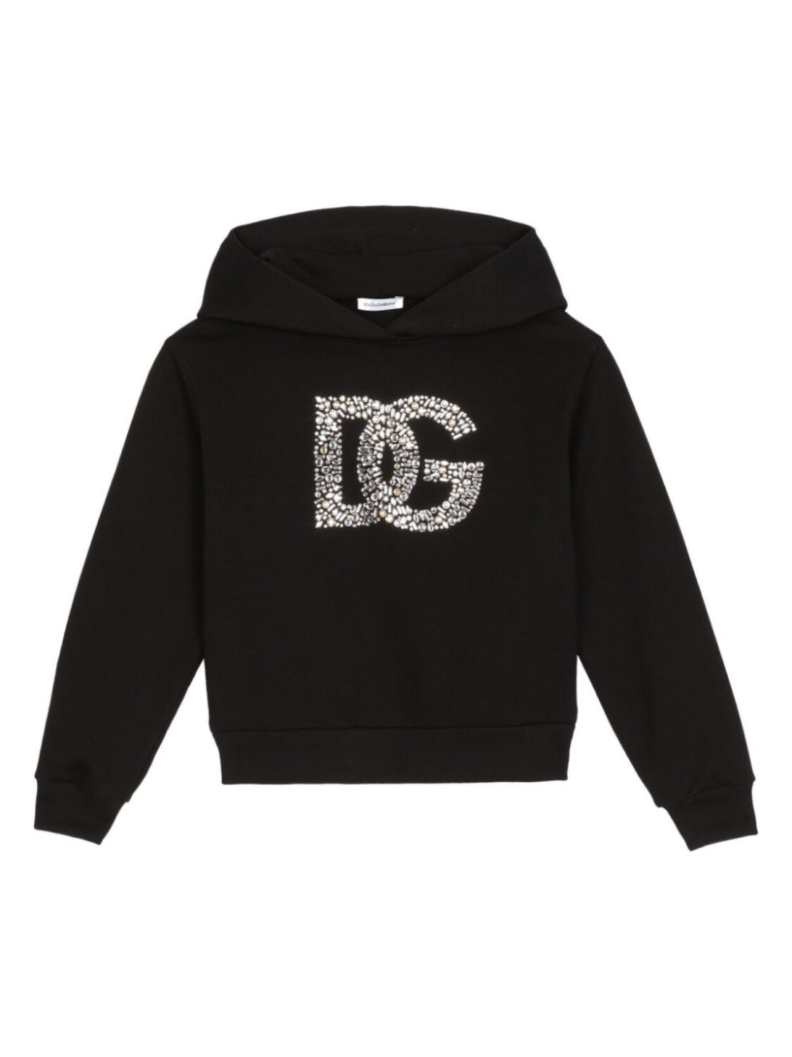 

Dolce & Gabbana худи с логотипом DG из стразов, черный
