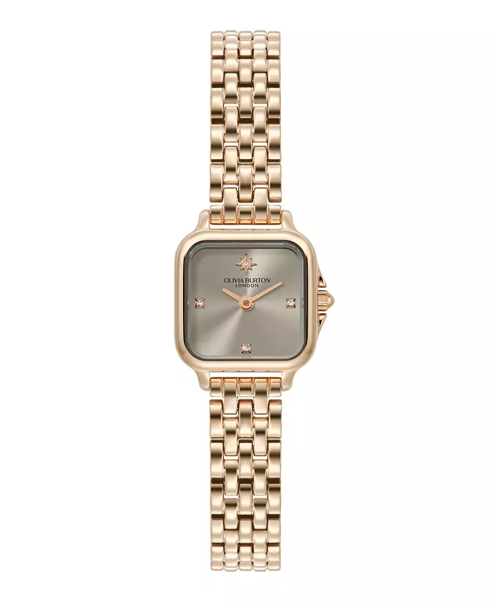 

Женские часы-браслет Grosvenor Mini Rose Gold Tone, 20 мм Olivia Burton
