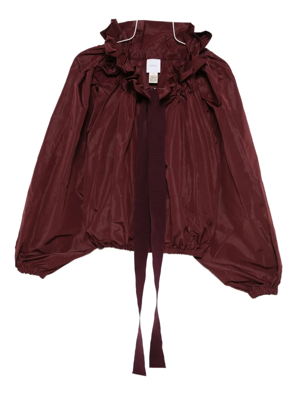 

Топ с оборками и завязками Patou, красный