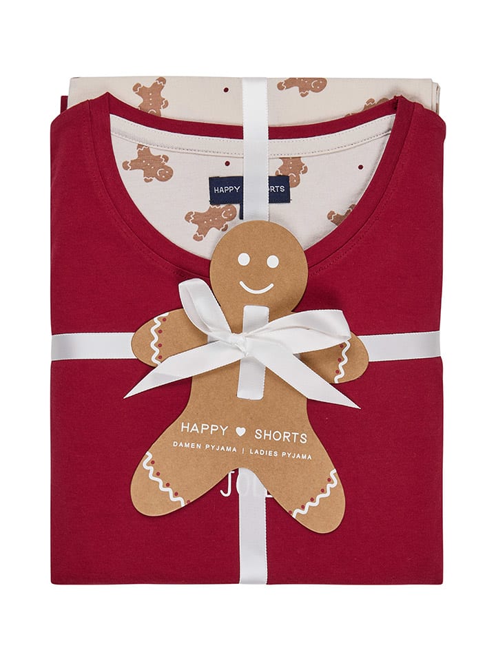 

Happy Shorts Пижама красного/кремового цвета