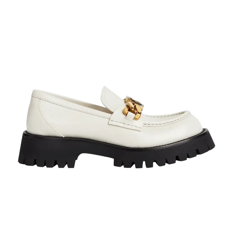 Кроссовки Gucci Gucci Wmns Lug Sole Loafer 'Mystic White', белый