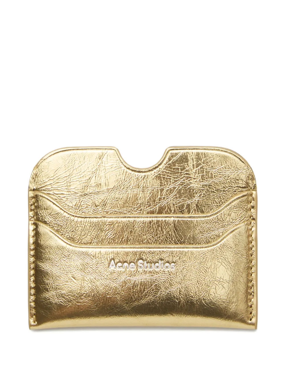 

Картхолдер из кожи Acne Studios, золотистый