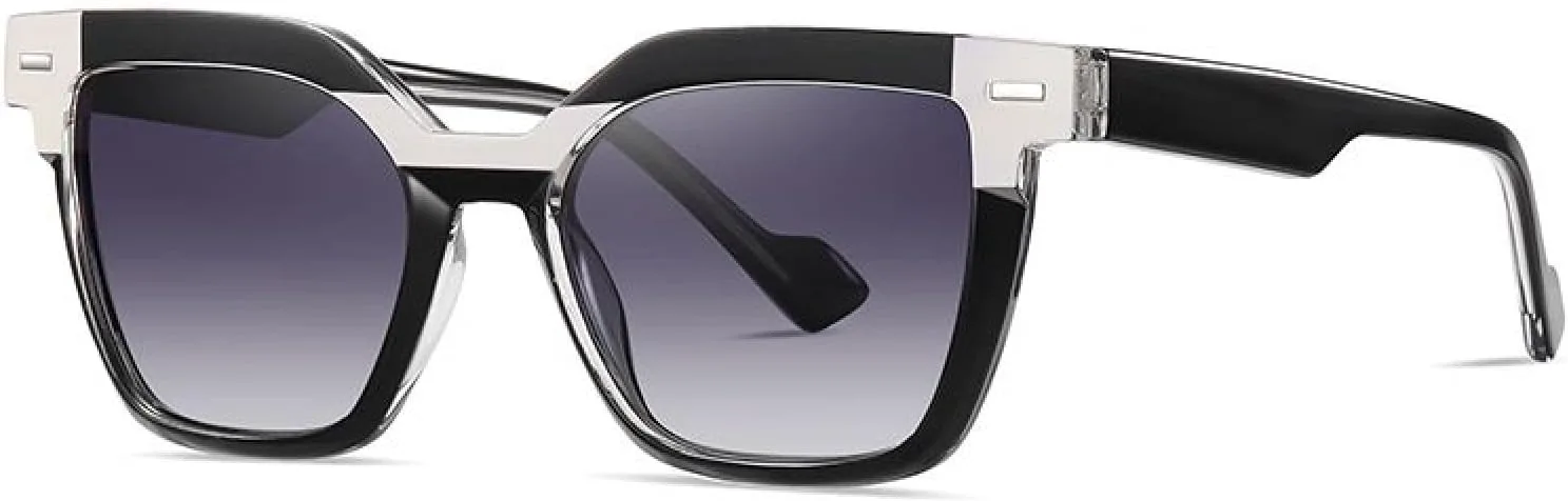 

Роскошные солнцезащитные очки для женщин и мужчин с защитой от УФ-излучения UV400, для кемпинга, пляжа, велоспорта и путешествий TVTBBVV, Black Beige Gray