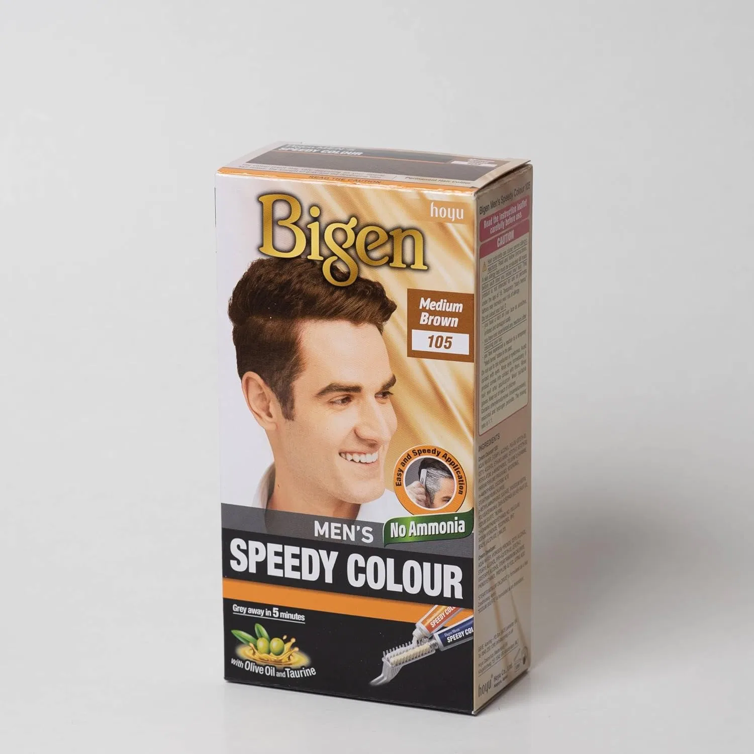Мужская краска для волос Bigen Speedy Hair Colour 105 Medium Brown Bigen, Medium — фото 2
