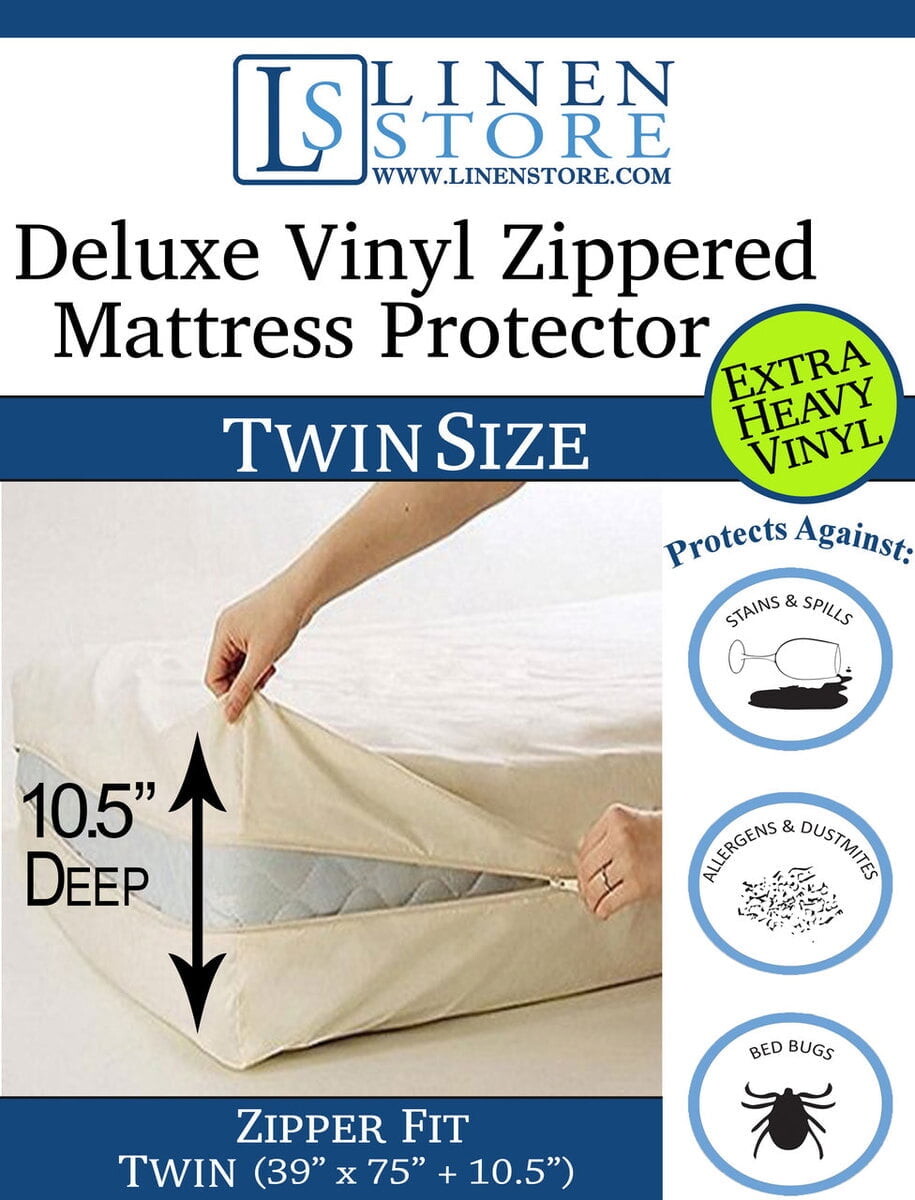 

Чехол для матраса на молнии DeLuxe Linen Store, бежевый