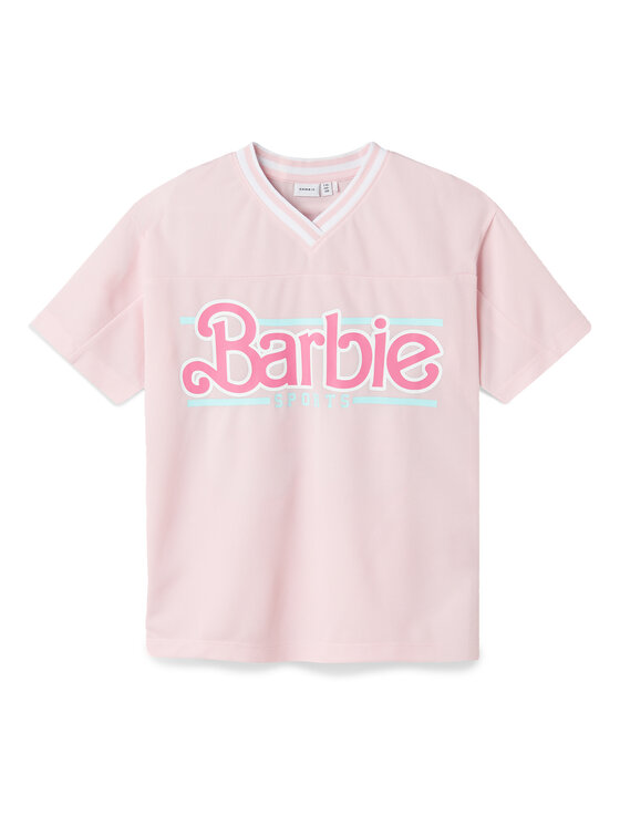 Футболка свободного кроя Barbie 13243113 Name It, розовый — фото 3
